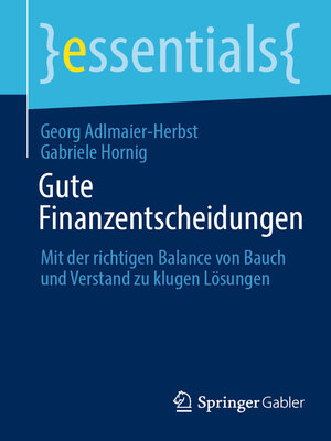 Gute Finanzentscheidungen - ebook